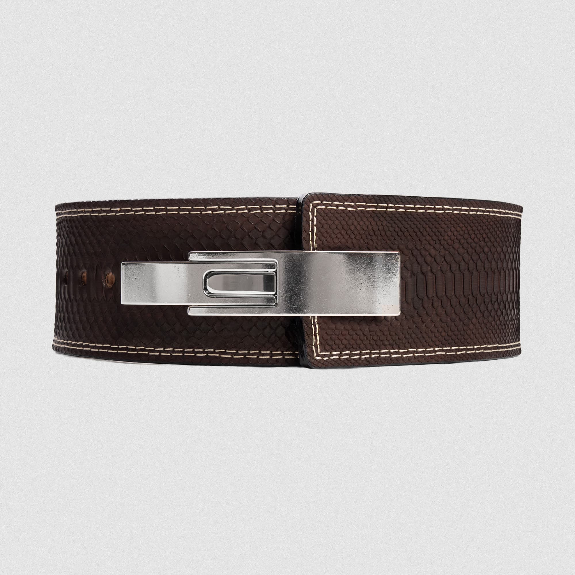 10MM Lever Belt - Cafe Python - Image 3