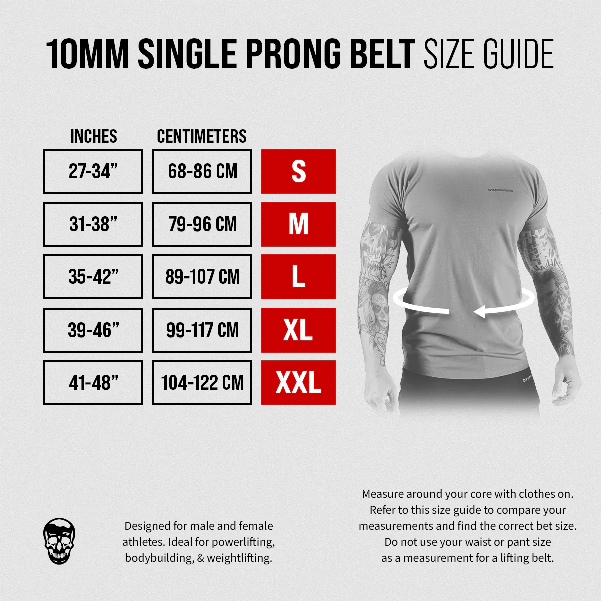 10MM Single Prong Belt - Gray - Image 4