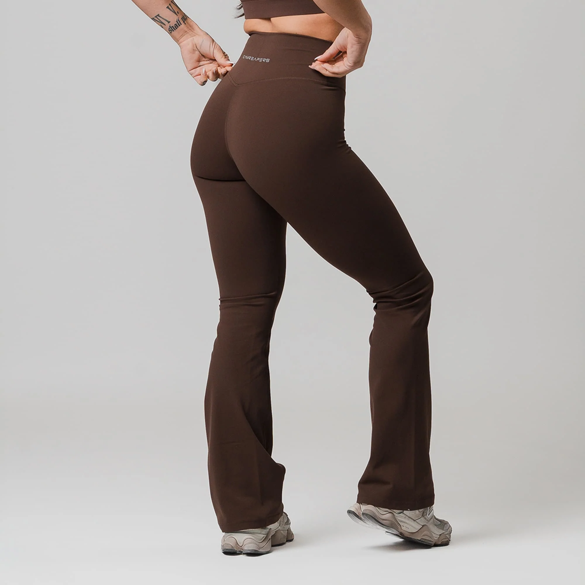 Axis Flare Leggings - Brown - Image 2