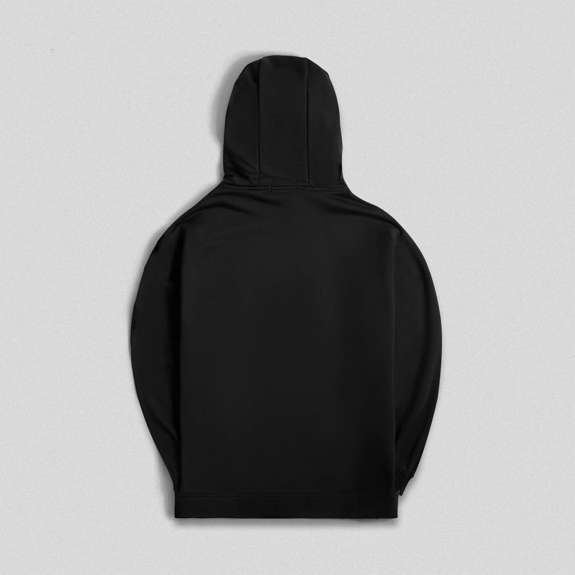 Axis Mockneck Hoodie - Black/White - Image 2