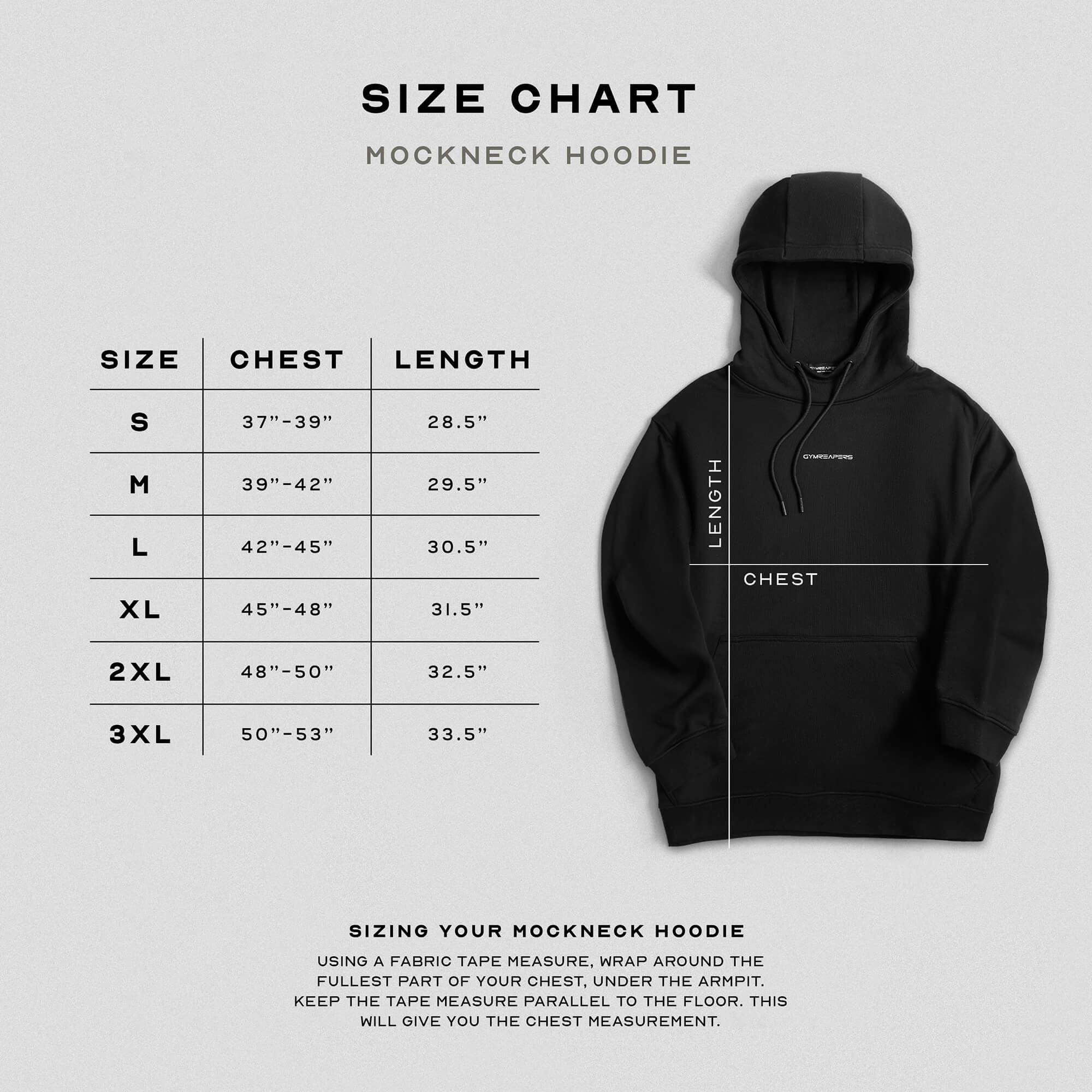 Axis Mockneck Hoodie - Black/White - Image 3