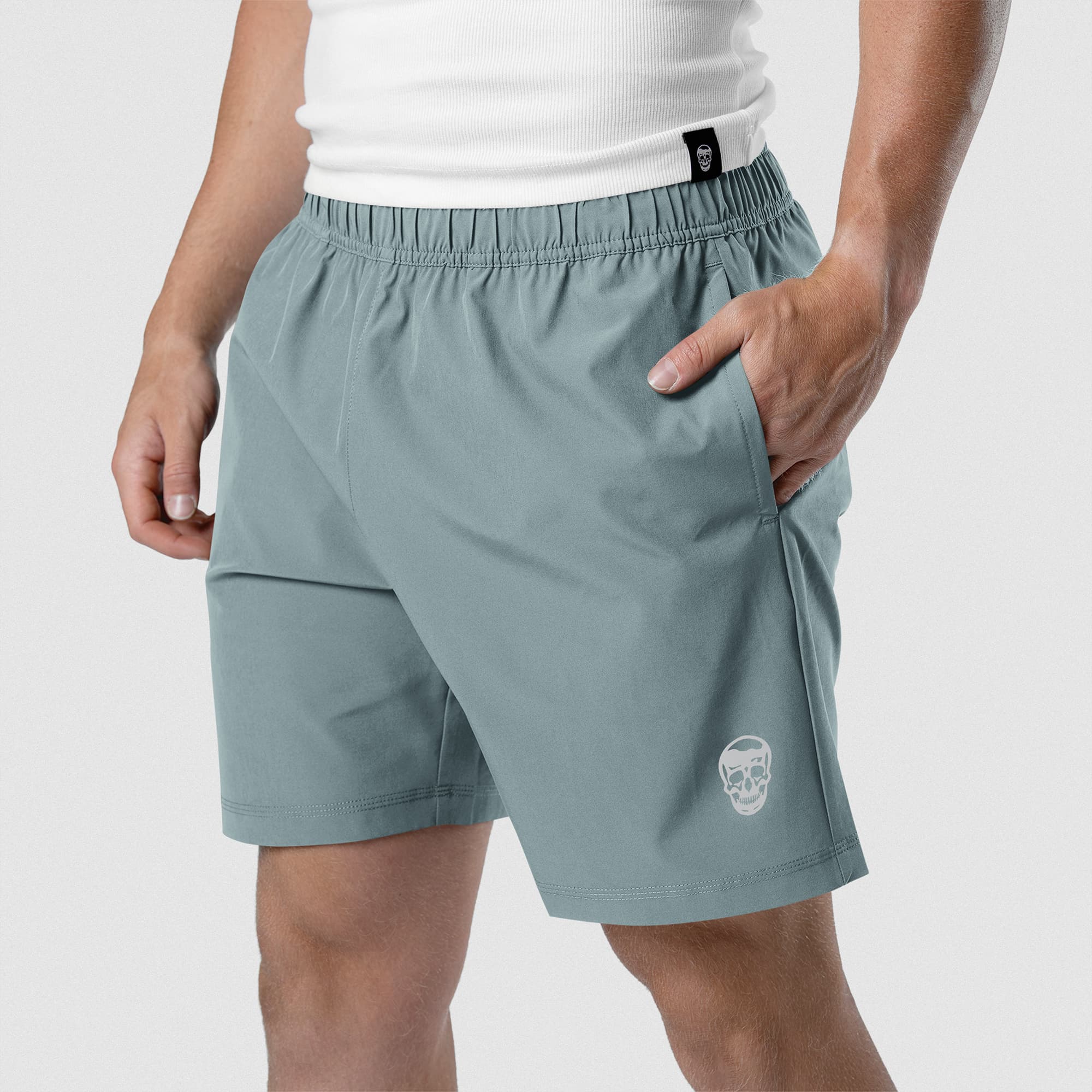 Conquer 7" Shorts - Steel Blue - Image 4