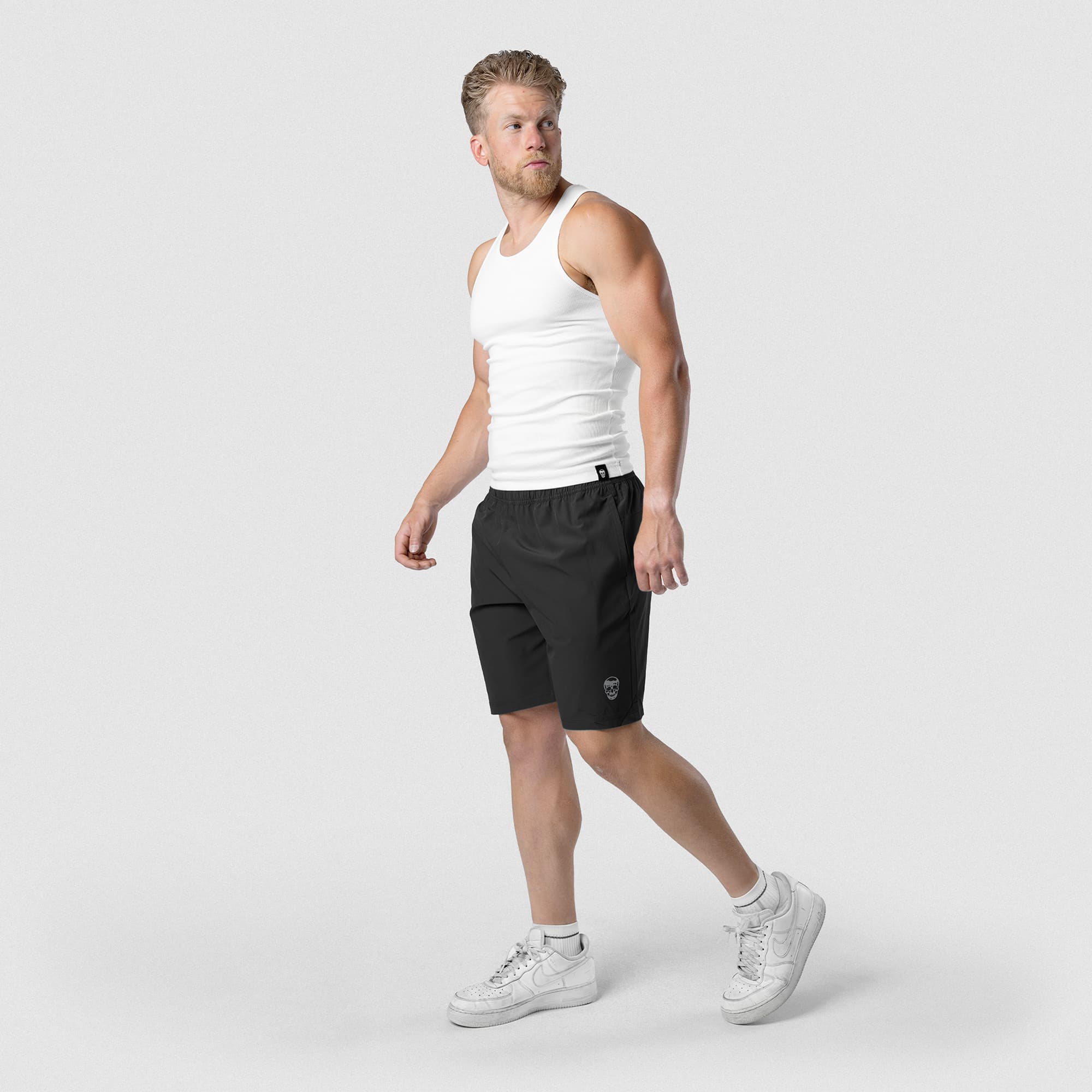 Conquer 9" Shorts - Black/White - Image 3