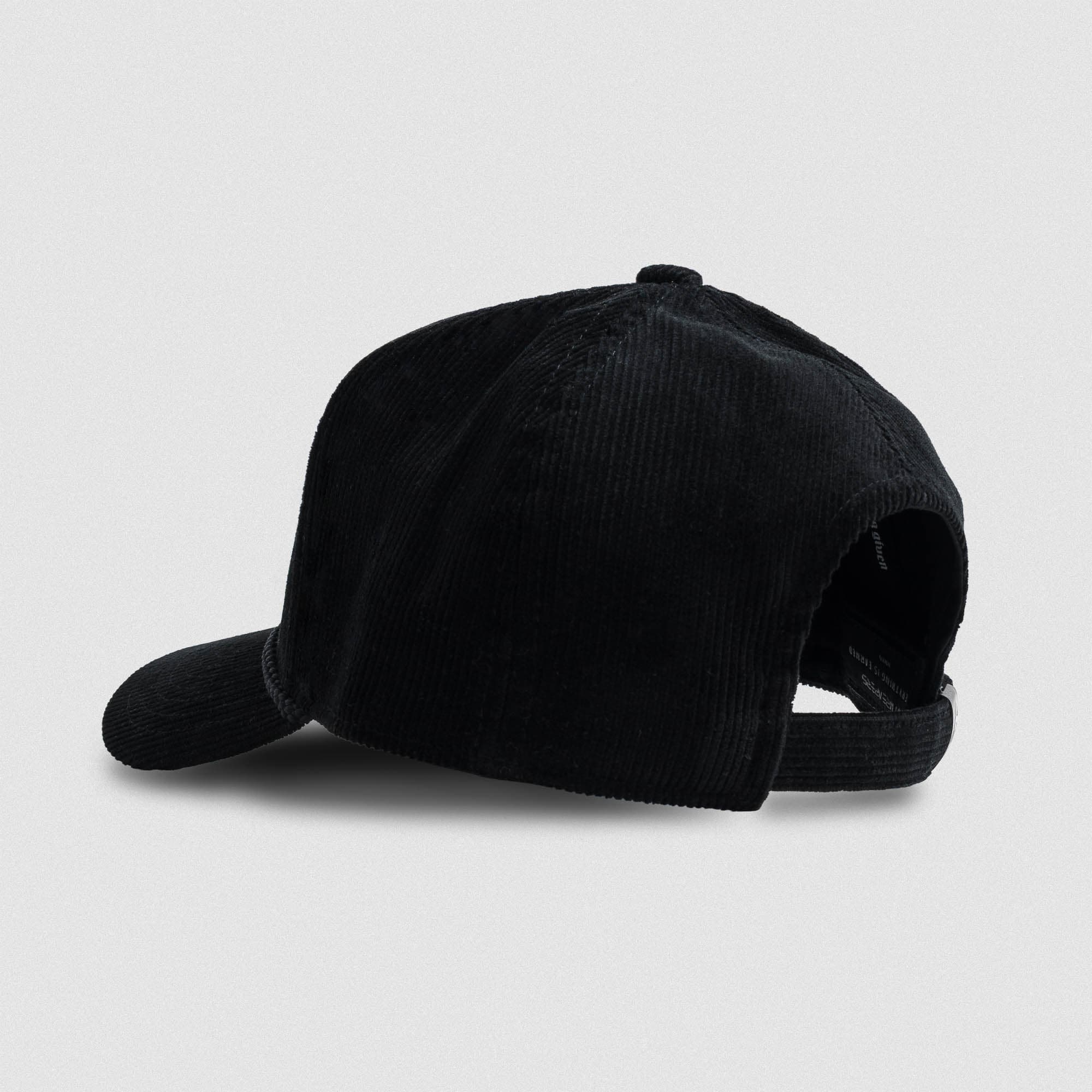 Corduroy Reapers 5-Panel Hat - Black/Black - Image 2