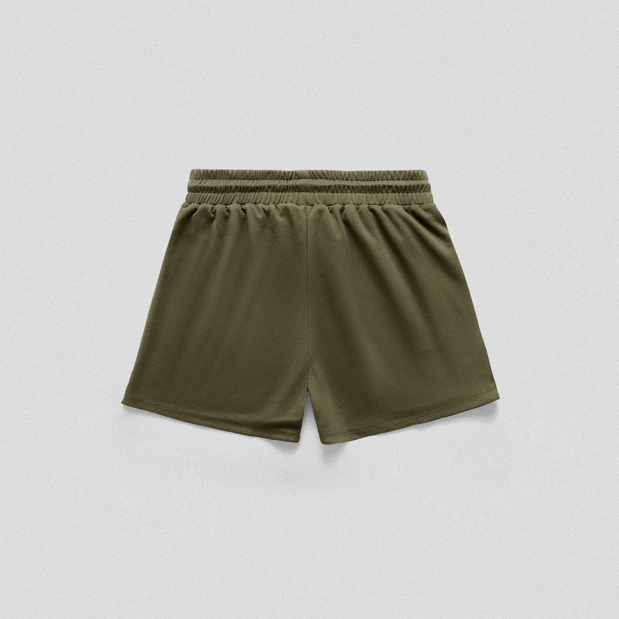 Core Skull Mesh Training Shorts - Khaki Green - Image 2