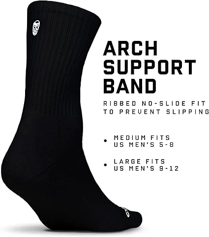 Crew Socks - Black - Image 5