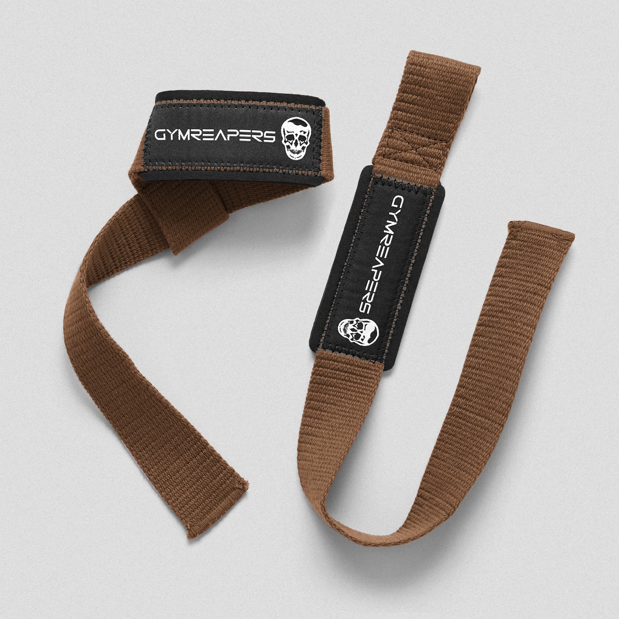 Lifting Straps | Premium Padded Weightlifting Straps - Brown - Image 3