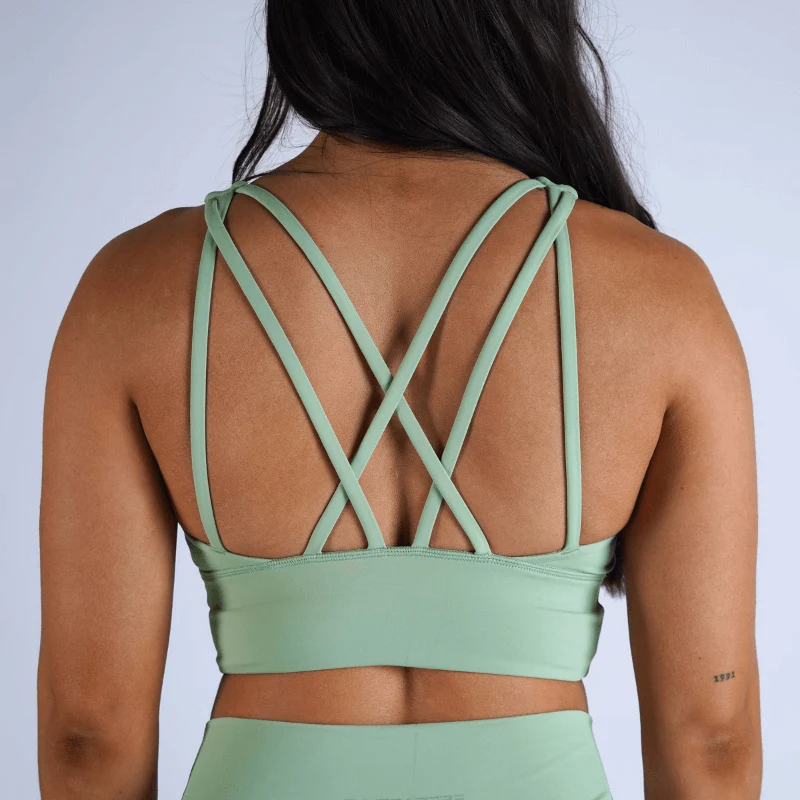 Revive High Neck Bra - Mint - Image 2