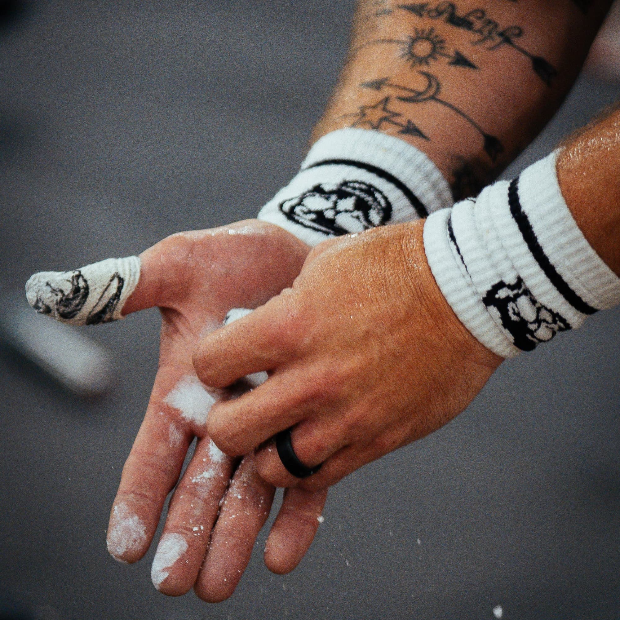Skull Wrist Bands - Black/White - Image 5