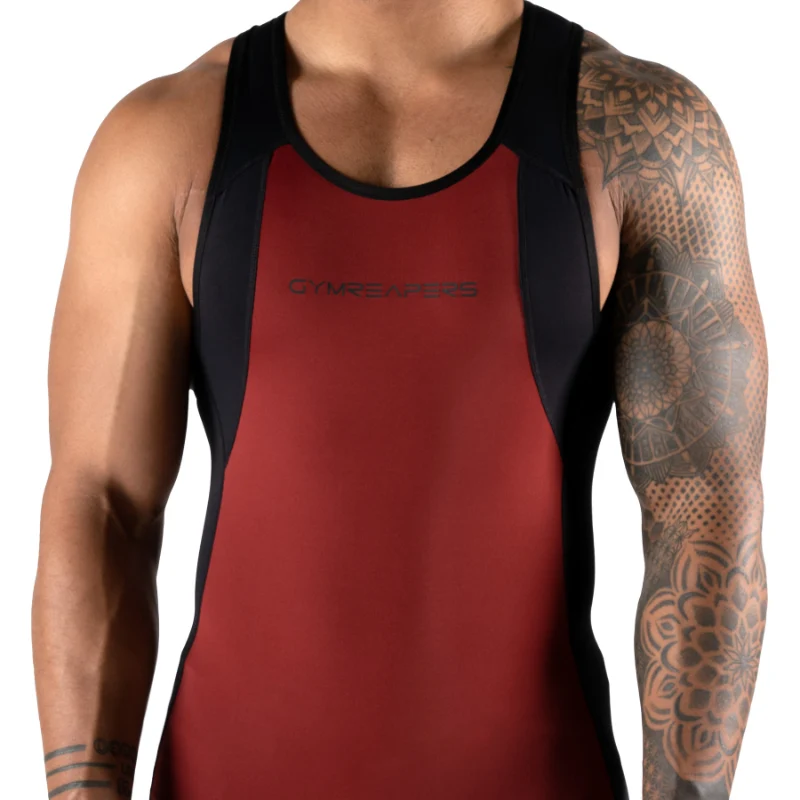 Apex Weightlifting Singlet - Burgundy (IPF Approved) - Image 4
