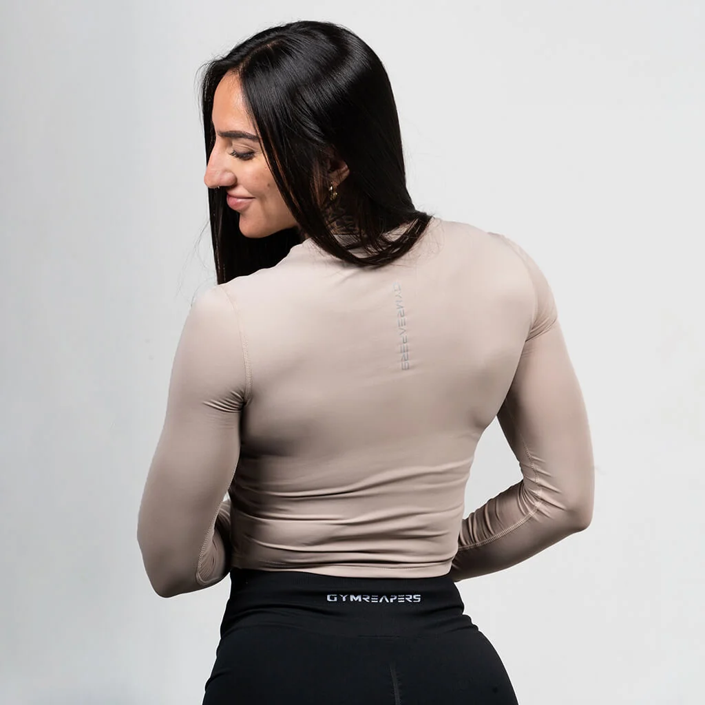Women's Performance Long Sleeve - Taupe - Image 2