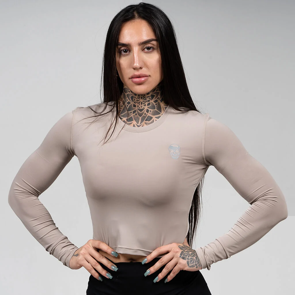 Women's Performance Long Sleeve - Taupe - Image 4